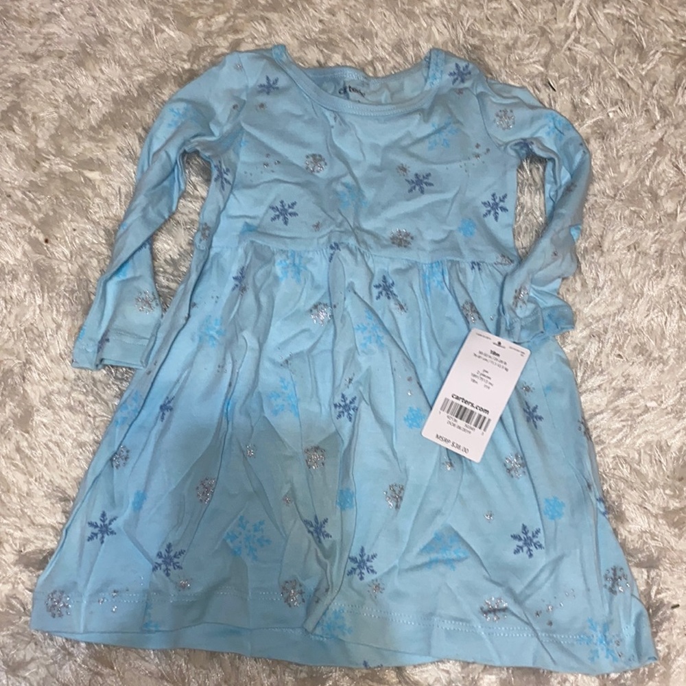 Snowflake Print Dress